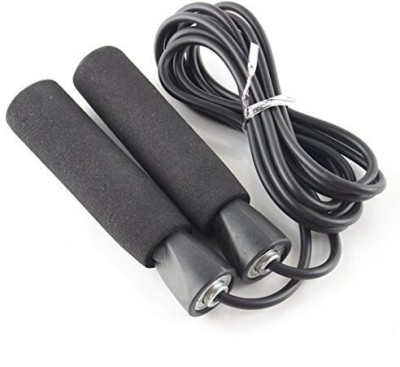 Sports Solutions Exclusive Gym training and home exercises Bearing Skipping Rope Ball Bearing Skipping Rope(Black, Length: 274 cm)