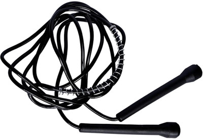 GJSHOP Pencil Skipping Rope with Adjustable Height Skipping Rope for Exercise Freestyle Skipping Rope(Black, Length: 265 cm)