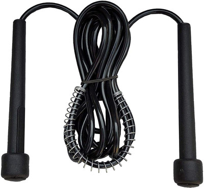 GJSHOP Skipping Rope for Men and Women Jumping Rope With Adjustable Height Freestyle Skipping Rope(Black, Length: 265 cm)