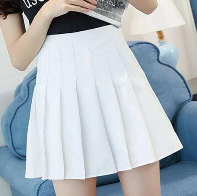 Khalak Solid Women Flared White Skirt
