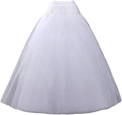 ZOYA CREATION Solid Women A-line White Skirt