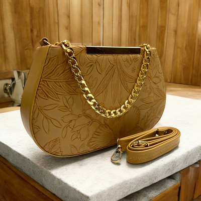 Skorpio Tan Sling Bag Women Sling Bag Trendy Designer Sling Bag For Women