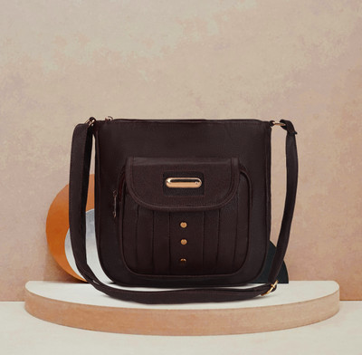 D R K COLLECTION REETH WALA Waterproof Messenger Bag(Brown, 5 L)