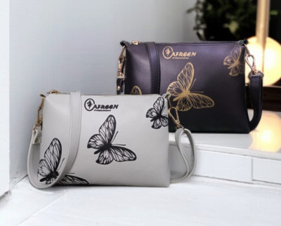 White, Black Sling Bag White,Black Sling Bag for Women