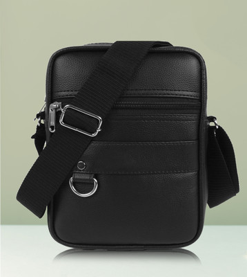 ZipCraze Men & Women Black Messenger Bag