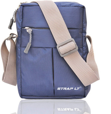 Straplt Blue Sling Bag Small Cross Body Messenger Bag for Shopping Travelling Collection Money Bag