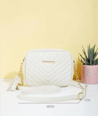White Sling Bag Women Sling bag |Ladies Sling bag .