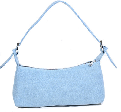 DONICY Multicolor Sling Bag Denim Baguette shoulder bag