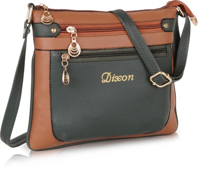 DIXON Green Sling Bag Stylish Fancy Unique Design Hobo Shoulder Crossbody Daytrip Slingbag For Women