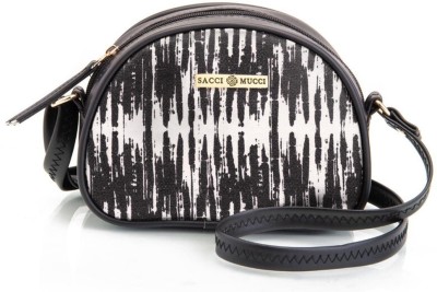 house of common Black Sling Bag Printed Handcrafted Crossbody Rainbow Sling Bag-Bamboo Tie Dye