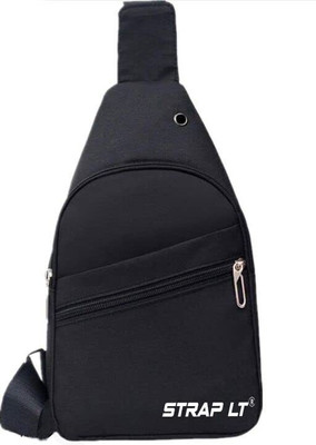Black Sling Bag Crossbody Shoulder Backpack Chest Sling Bag Lightweight One Strap Sling Bag