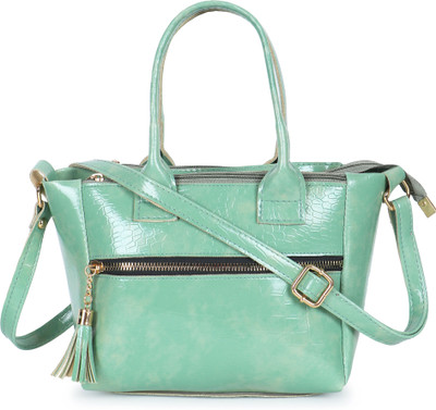 AVERAA Green Hand-held Bag New Stylish Handbag For Womens And Girls