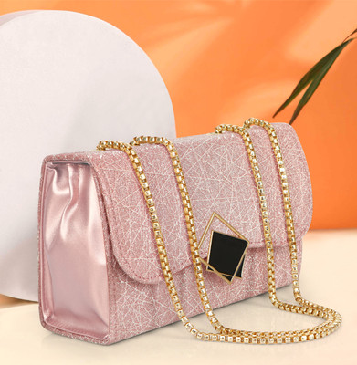 Mummy Collection Pink Sling Bag PinkCross body Women Sling Bag for Partywear