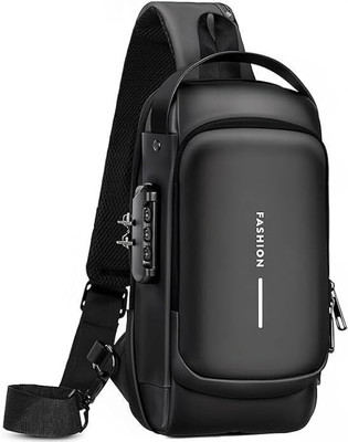 PREVAILER Black Shoulder Bag Urban Secure Sling Pack