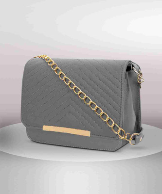 Cleto Women Grey Messenger Bag