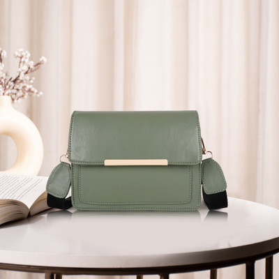 LATNIX Green Sling Bag New Design Box Sling Bag -324-GREEN