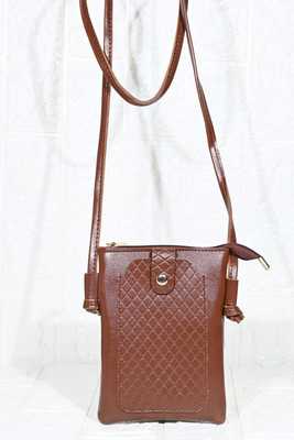 DESENCE Tan Sling Bag Classy mobile pouch sling