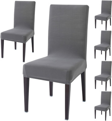 DPA Collection Polycotton Plain 1 Seater Chair Cover(Grey Pack of 6)