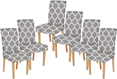 FreshFabrics Polyester 1 Seater Chair Floral Cover(Pack of 6 Multicolor)