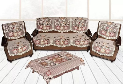 Lace Sofa Cover(Multicolour Pack of 7)