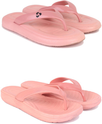 DRACKFOOT Women Slippers(Pink , 6)