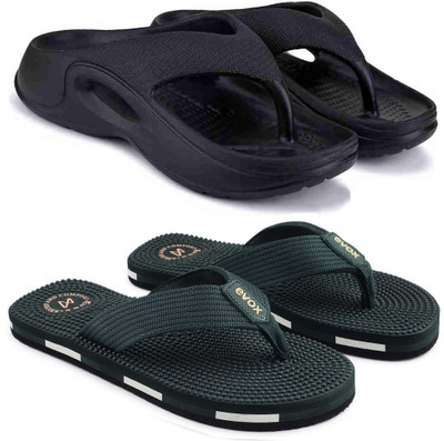 EVOK Men Slippers(Multicolor , 10)