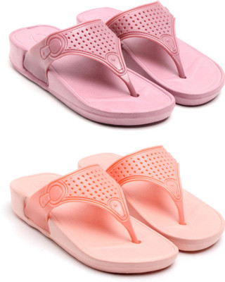 GENVE Women Flip Flops(Multicolor , 5)