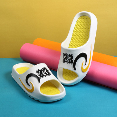 ISHAAN TASHAN Men Stylish Treding Light Weight Comfortable Waterproof Slides(Yellow , 8)