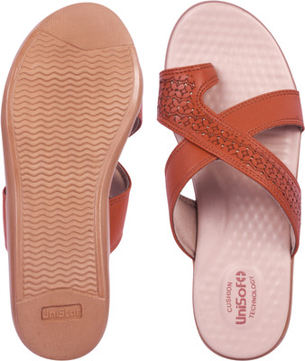 Unisoft Women Slippers(Tan , 7)