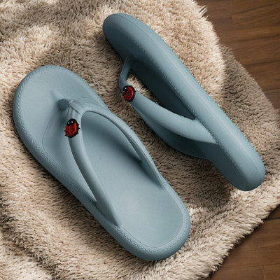 house of common Women Slippers(Blue , 6)