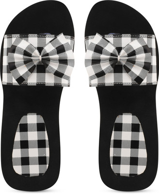 SHIPEE Women Slides(Black , 8)