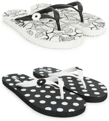 diano Women Flip Flops(Multicolor , 5)