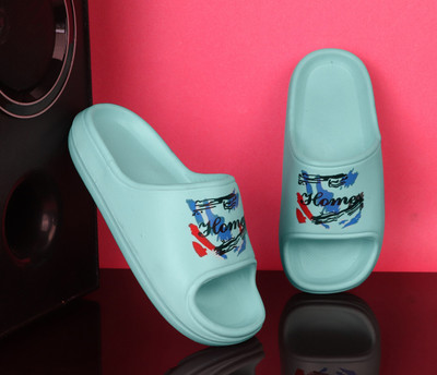 GIGANTIC Women Slides(Blue , 8)