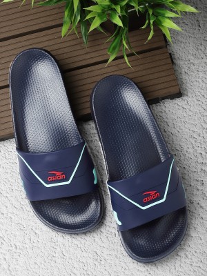 asian Men Slides(Navy, Blue , 6)