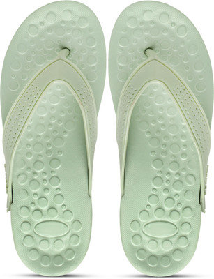 TAFFRAL Women Trending Stylish Lightweight Comfort Slipper Flip Flops(Green , 7)