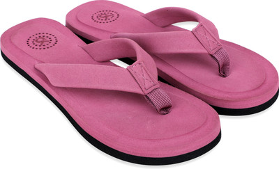 CIBEK Women Flip Flops(Pink , 6)
