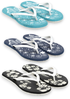 diano Women Flip Flops(Multicolor , 6)