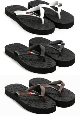 SIZEONE Men Flip Flops(Blue , 6)