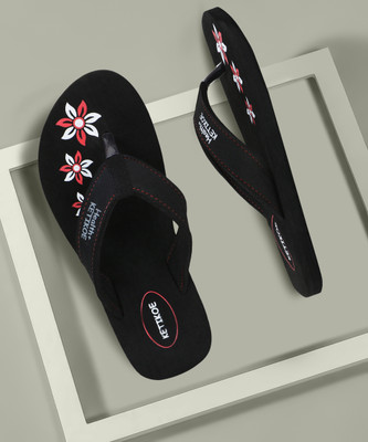 Kecher Women Kecher Ortho-Care Slipper Comfort For Women's and Girl's (Pack of 1) Flip Flops(Black , 6)