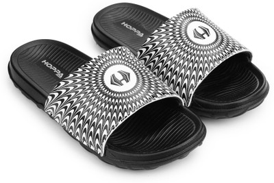 Hoppa Women Flip Flops(Black , 7)