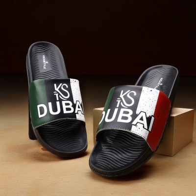 KICKSTYLE Men Slides(Multicolor , 11)