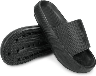 SKV Men Slippers(Black , 7)