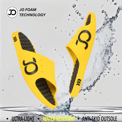 JOSMOS Men Slides(Yellow , 7)