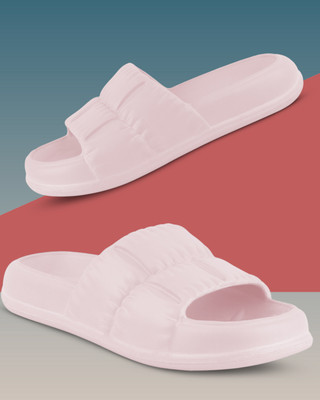 Keneye Women Fashion Slide for Women with Extra Soft Cushion and Comfort Slides(Pink , 7)
