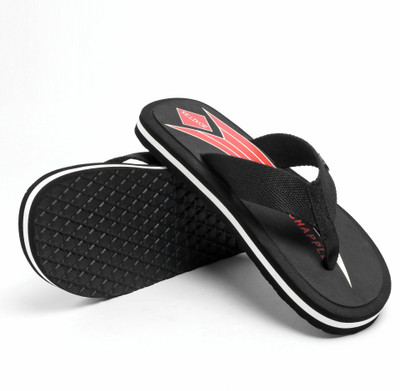 KETIKOE Men Flip Flops(Black , 7)