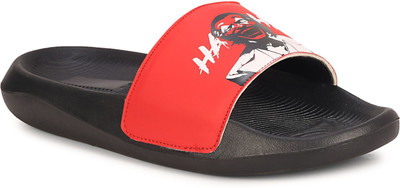 Shoe Mate Men Slides(Red, Black , 10)