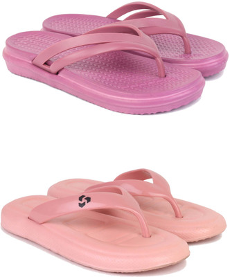 DRACKFOOT Women Slippers(Pink , 6)