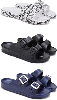 DRACKFOOT Men Slides(Blue , 8)