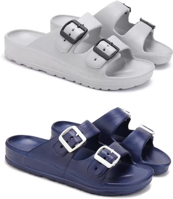 DRACKFOOT Men Slides(Blue , 6)