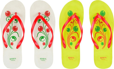 Kixrun Women Slippers(Multicolor , 5)